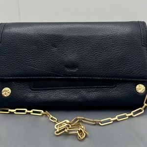 Hammitt Black Shoulder Bag with Yellow gold Chain